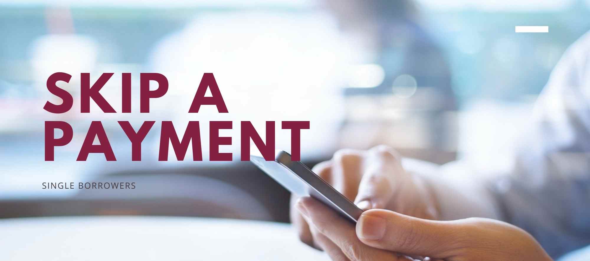 skip a payment picture