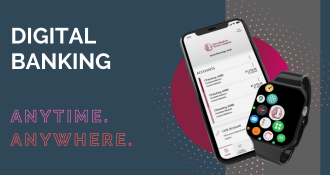 digital banking mockup